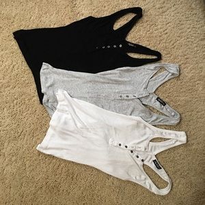 Lot of ekattire Henley tanks